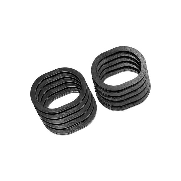 Meilner Mechanical Sales TOPOG-E Series 180 Handhole Gasket, 3in x 4in x 1/2in, Black Rubber, Obround, 10 Pack T180-3X4X1/2OB-PK10 - main
